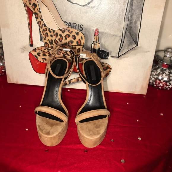 ALEXANDER WANG SUEDE ANTONIA HEELS - Picture 2 of 6